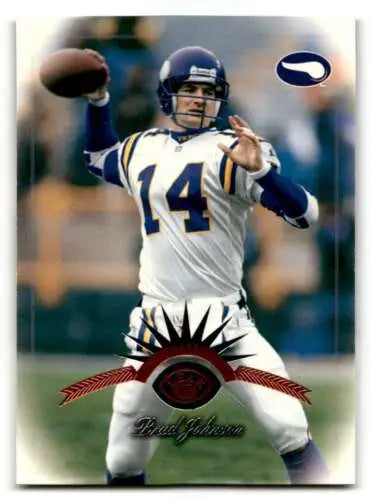 Brad Johnson Minnesota Vikings football card 1997 Leaf #23 original gloss near mint