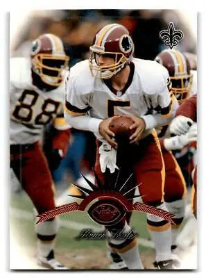 1997 Leaf #32 Heath Shuler trading card showcasing the former NFL quarterback’s highlights