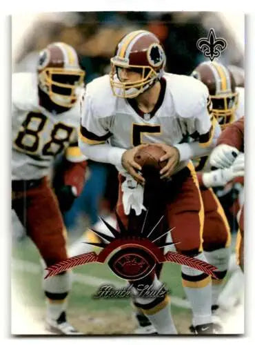 1997 Leaf #32 Heath Shuler New Orleans Saints Football Card with original gloss finish
