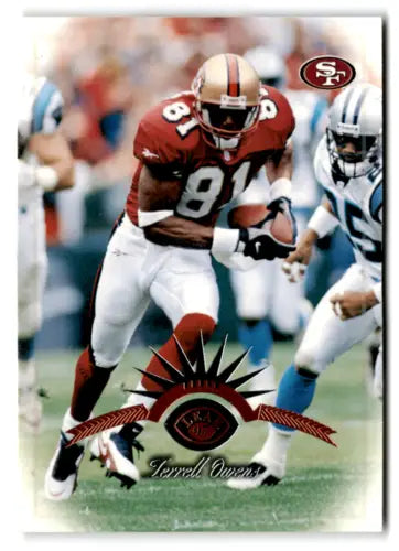 1997 Leaf #38 Terrell Owens football card with original gloss by Simply Sandoval