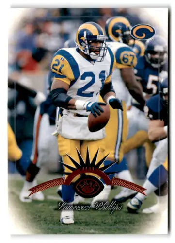 Lawrence Phillips 1997 Leaf #48 NM-MT Rams football card with original gloss