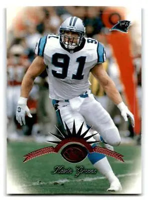 Kevin Greene in uniform featured on 1997 Leaf #70 trading card for collectors