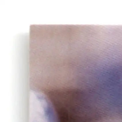 Square canvas print featuring blurred abstract art of Leaf Football Ben Coates #36