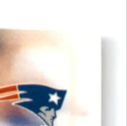 White mug with New England Patriots logo featuring Leaf Football Ben Coates #36