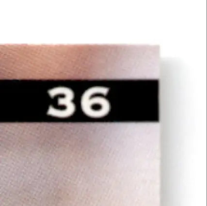 Leaf football Ben featuring a pale-pink fabric swatch with black band and number 36