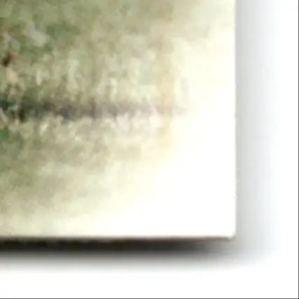 Blurred leaf football Ben Coates football card with green and brown abstract pattern