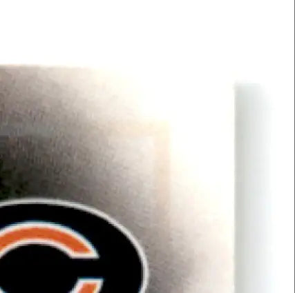 Part of a Chicago Bears logo on a 1997 Leaf Football Bobby Engram #45 card
