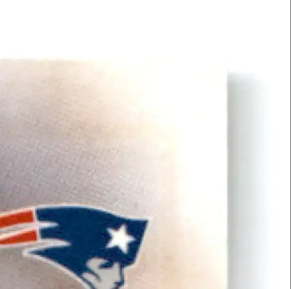 White mug with New England Patriots logo from 1997 Leaf Football Curtis Martin series