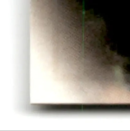 Light-colored textured art print featuring a green line with Leaf Football Darnay Scott #127