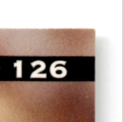 Wooden block with black stripe displaying 126 for Leaf Football Darren Woodson Dallas Cowboys