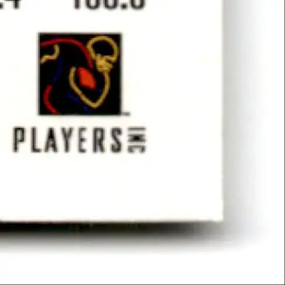 White card with colorful abstract logo for Leaf Football Eric Moulds Buffalo Bills