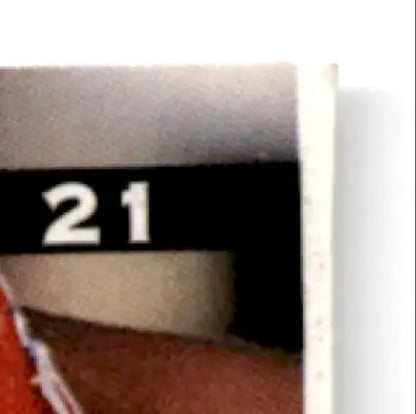 White rectangular card with 21 printed in black from Leaf Football Frank Sanders Arizona Cardinals