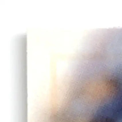 Abstract painting with warm and cool tones on leaf football Henry Ellard Washington Redskins