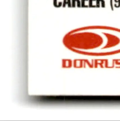 Detail of white Donruss sports card featuring leaf football ken Norton San Francisco 49ers