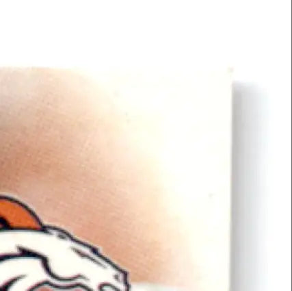 Upper portion of an American football team logo on 1997 Leaf Football Neil Smith Denver Broncos card