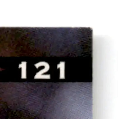 Leaf football Robert Smith football with number 121 on a black band for Vikings