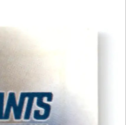 Silver-colored leaf football Rodney Hampton with blue lettering for 1997 Leaf Football Rodney