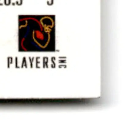 White card corner with sports logo and PLAYERS text from 1997 Leaf Rod Woodson Pittsburgh Steelers card