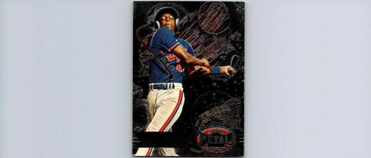 1997 Metal Universe Trading Card featuring Vladimir Guerrero as a batter