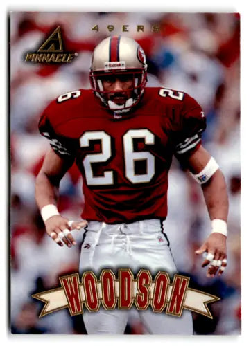 1997 Pinnacle #130 Rod Woodson NM Near Mint 49ers trading card with original gloss
