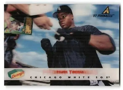 Frank Thomas baseball card from 1997 Pinnacle Denny’s Holograms trading cards