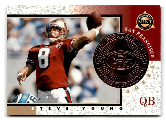 1997 1997 Pinnacle Mint #6 Steve Young San Francisco 49ers FOOTBALL Cards - Football Cards