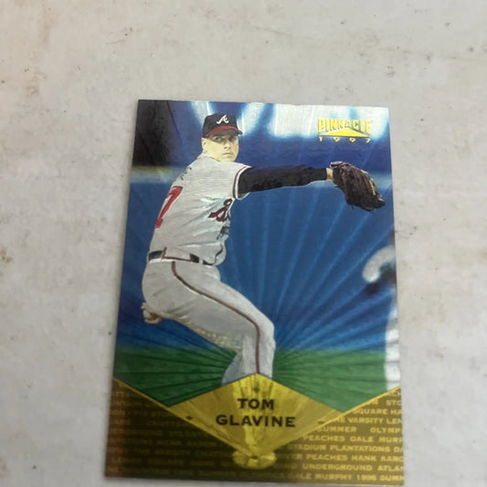Tom Glavine baseball card from 1997 Pinnacle Museum Collection Parallel #61 HOF