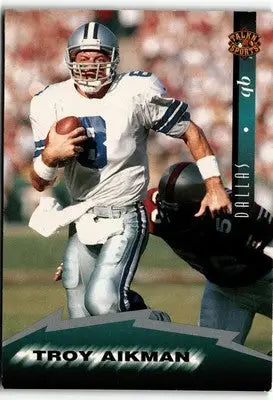 Troy Aikman football card from 1997 Score Board Talk N Sports collection