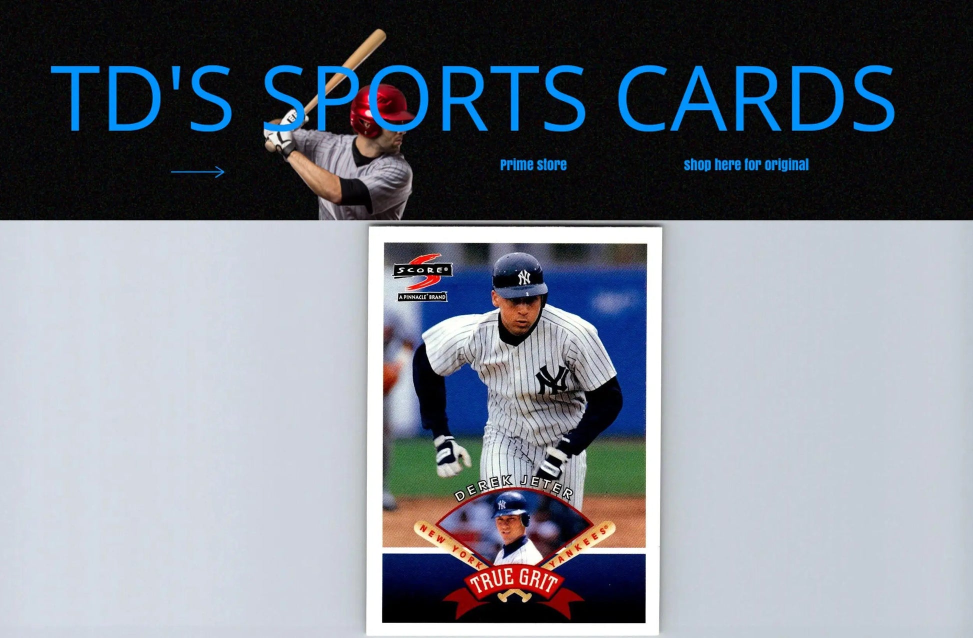 Derek Jeter baseball card from Score Hobby Reserve 1997 with HR545 serial number