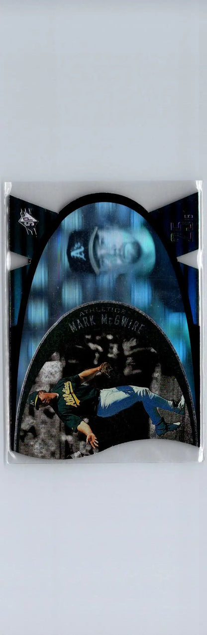 Mark McGwire baseball card in protective sleeve from 1997 SPx #SPX38 Mark McGwire Bronze