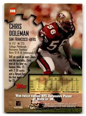 Chris Doleman 1997 Stadium Club trading card showcasing NFL legend