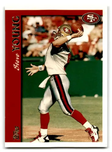Steve Young 1997 Topps football card in original gloss from Simply Sandoval