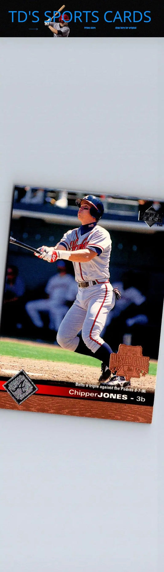 Chipper Jones 1997 Upper Deck #10 baseball trading card collectible item
