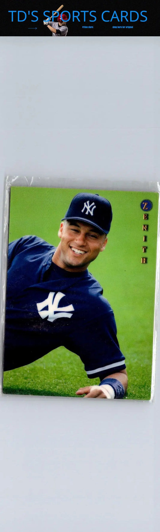 Derek Jeter baseball card from 1997 Zenith #17 trading cards collection