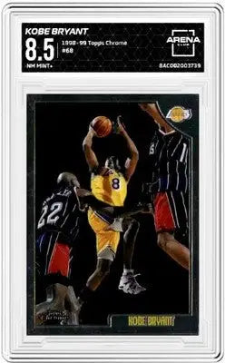 Graded Topps Chrome Kobe Bryant basketball card from 1998-99 Topps Chrome collection
