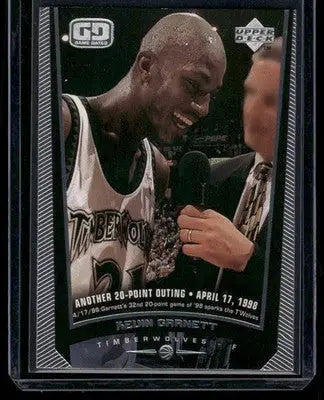 1998-99 Upper Deck Game Dated Kevin Garnett #94 Basketball - Basketball Card