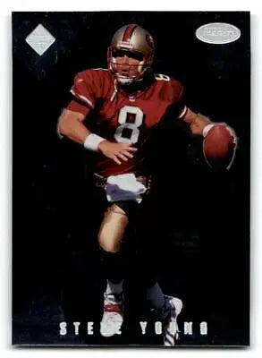 1998 Collector’s Edge Masters S196 Steve Young football card limited to 5000 copies
