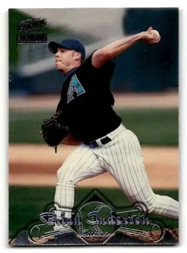 Baseball card of Brian Anderson Arizona Diamondbacks pitcher in original gloss finish