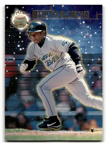 Original gloss Baseball Card from 1998 Topps Stars Gold series featuring Quinton McCracken