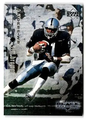 Tim Brown football card from 1998 Upper Deck Black Diamond Rookie Edition #63