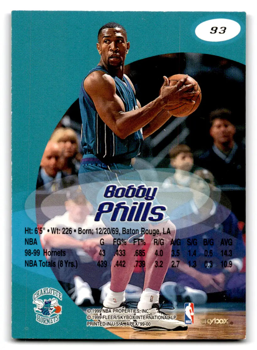 1999-00 Skybox Apex Bobby Phills #93 Charlotte Hornets - Trading Card