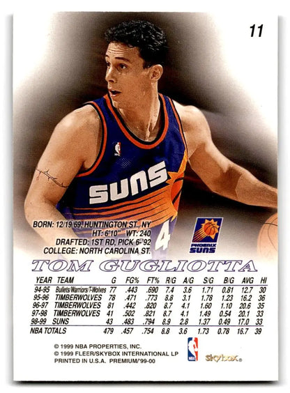 1999-00 SkyBox Premium #11 Tom Gugliotta - Trading Card