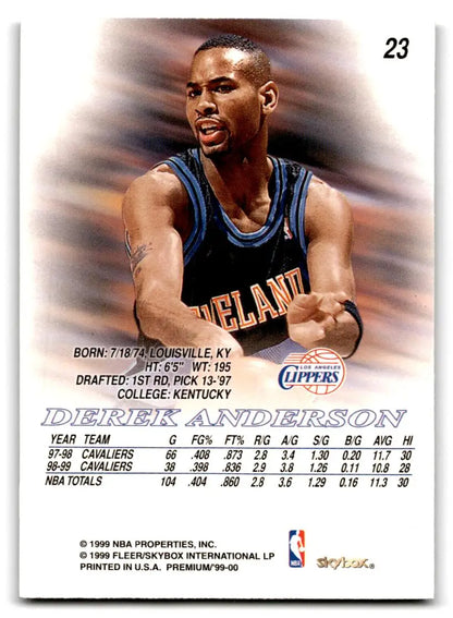1999-00 SkyBox Premium #23 Derek Anderson - Trading Card
