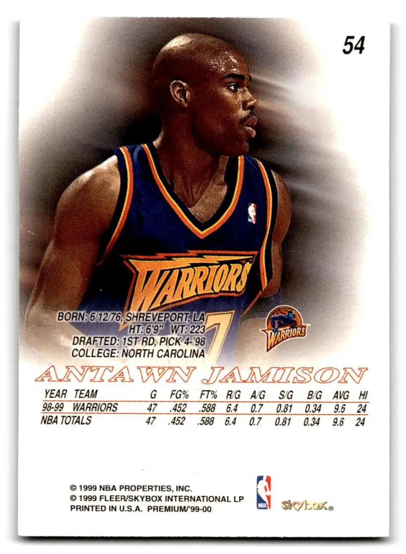 1999-00 SkyBox Premium #54 Antawn Jamison - Trading Card