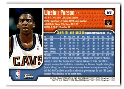 1999-00 Topps #68 Wesley Person - Trading Card
