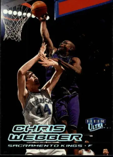 1999-00 Ultra #124 Chris Webber NM basketball card with original gloss, Sac Kings flair