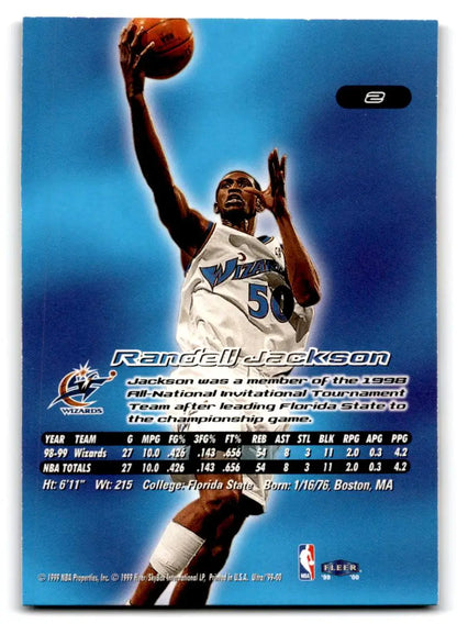 1999-00 Ultra #2 Randell Jackson - Trading Card