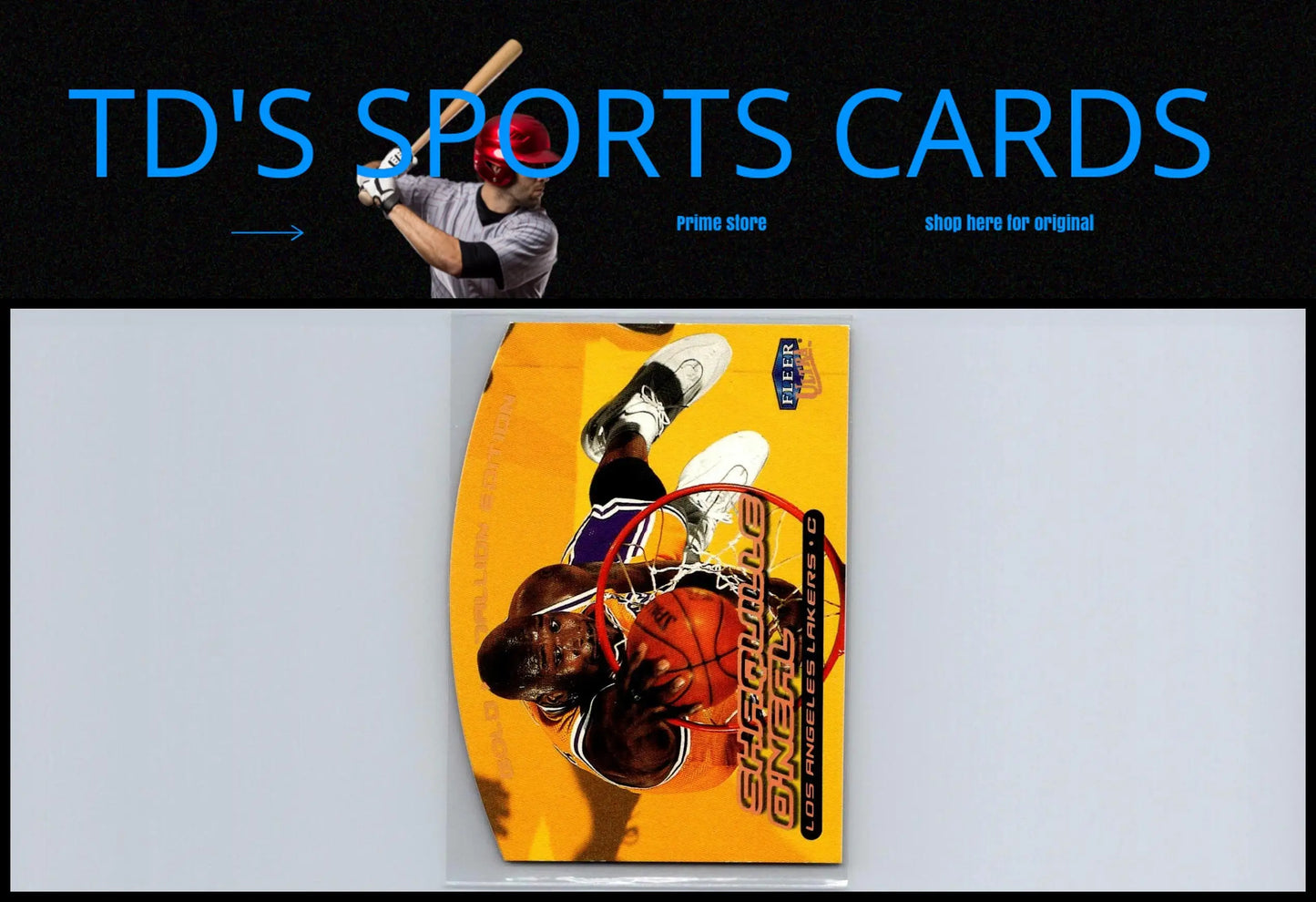 1999-00 Ultra 40G Shaquille O’Neal Gold Medallion basketball card display image