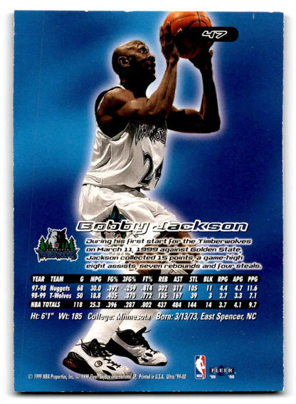 1999-00 Ultra #47 Bobby Jackson - Trading Cards