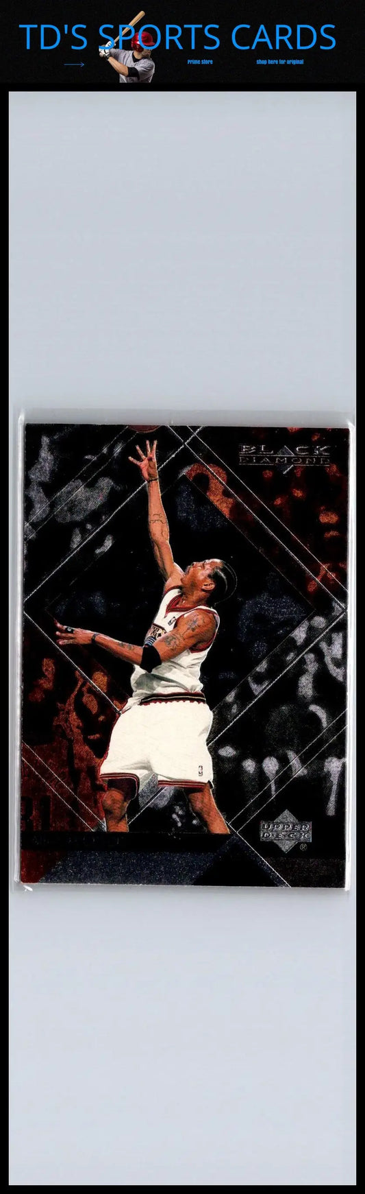 1999-00 Upper Deck Black Diamond #60 Allen Iverson basketball trading card